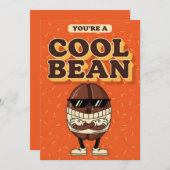 You’re a Cool Bean funny coffee bean pun gift Bedankkaart (Voorkant / Achterkant)