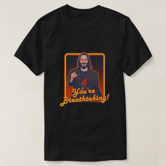 YOU RE BREATHTAKING!! - Keanu Reeves Classic T-shirt (Design voorkant)