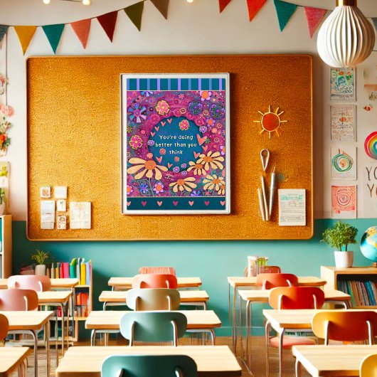 You’re Doing Better Than You Think Motivational Poster