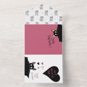 You’re Fangtastic! Fun Funny Bat Pun Proposal Card All In One Uitnodiging (Binnen)