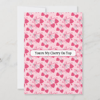 You’re My Cherry On Top Greeting Card | Cute Cherr Feestdagenkaart