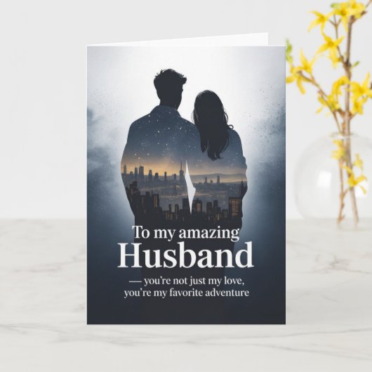 You’re My Favorite Adventure – Elegant Birthday De Kaart (Gele Bloem)