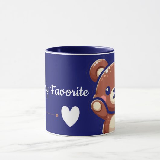 You’re My Favorite – Cute Teddy Bear Mug Mok (Midden)