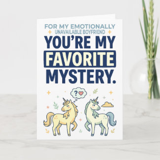 You’re My Favorite Mystery Unicorn Quote Kaart