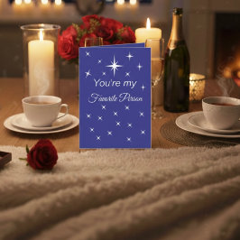 You’re My Favorite Person Folded Greeting Card Kaart
