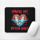 You’re My Otter Half Valentine Funny Love Pun Cute Muismat (Met muis)