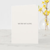 You’re Not Alone – Support & Reassurance Kaart (Gele Bloem)
