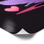 You’re Purrfectly Doomed – Gothic Valentine Cat Perfect Poster (Hoek)