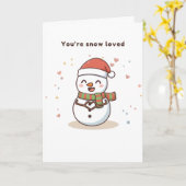You’re Snow Loved Cute Puchi Dōshi Card Kaart (Gele Bloem)