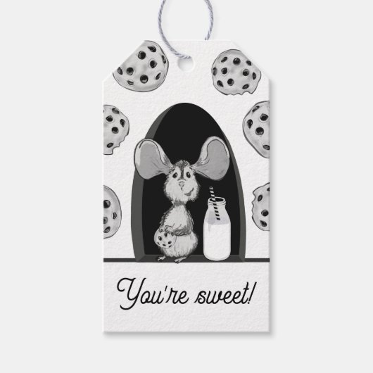 You’re Sweet Cookie Mouse Birthday Cadeaulabel (Voorkant)