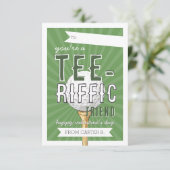 You’re Tee-rific Golf Valentine Classroom Card Kaart (Staand voorkant)