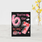 You’re The 6 To My 7 Funny Valentine’s Day 67 Meme Kaart (Gele Bloem)