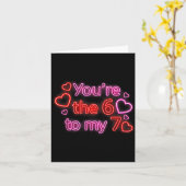 You’re The 6 To My 7 Funny Valentine’s Day 67 Meme Kaart (Gele Bloem)