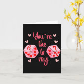 You’re The 6 To My 7 Funny Valentine’s Day 67 Meme Kaart (Gele Bloem)