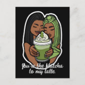You’re the Matcha to My Latte Briefkaart (Voorkant)