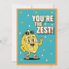You’re the Zest funny lemon pun gift cute citrus Bedankkaart