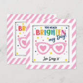 you Really Brighten My Day Valentine Feestdagenkaart (Voorkant / Achterkant)