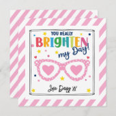 you Really Brighten My Day Valentine Feestdagenkaart (Voorkant / Achterkant)