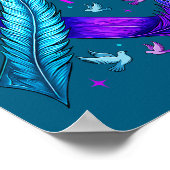 You Ribbon Bird Suicide Prevention Awareness  Poster (Hoek)