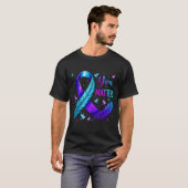 You Ribbon Bird Suicide Prevention Awareness  T-shirt (Voorkant volledig)