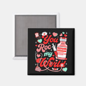 You Roc My World Nurse Valentine Day Er Ed Icu Nic Magneet (Voorkant / Achterkant)