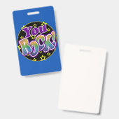 You Rock! badge (Voor- en achterkant)
