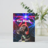 You Rock Bedankt Briefkaart (Staand voorkant)