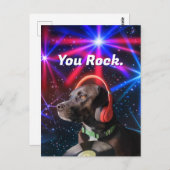 You Rock Bedankt Briefkaart (Voorkant / Achterkant)