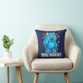 You Rock Blue Monster Navy Goud Superstar Kussen (Stoel)