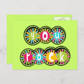 You Rock Briefkaart (Voorkant / Achterkant)