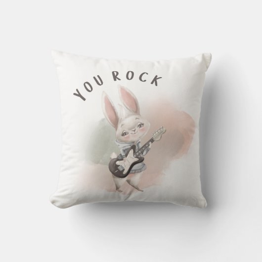 You Rock Bunny Sierkussen (Voorkant)