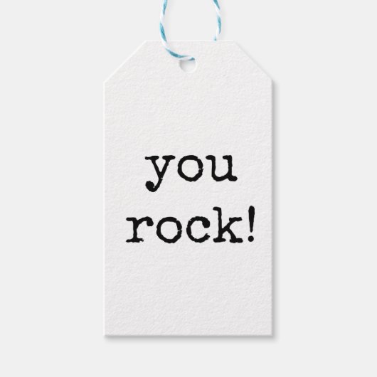 You Rock, collega, vriend, partner cadeau Label Cadeaulabel (Voorkant)