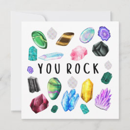 You Rock Crystal Bedankt voor je kaarten