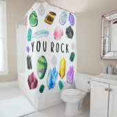 You Rock Crystal Shower Curtain Douchegordijn (In situ)
