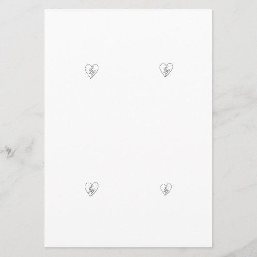 You Rock Cut & Share Kinder Valentijnsdag Kaarten (Achterkant)