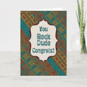 You Rock Dude Congrats – Chocolate Collection Card Kaart (Voorkant)