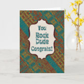 You Rock Dude Congrats – Chocolate Collection Card Kaart (Gele Bloem)