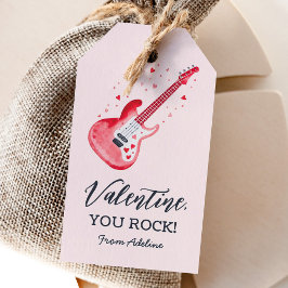 You Rock elektrische gitaar Kinder Valentijnsdag Cadeaulabel