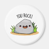 You Rock Funny Rock Geology Pun Magneet (Voorkant)