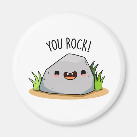 You Rock Funny Rock Geology Pun Magneet (Voorkant)