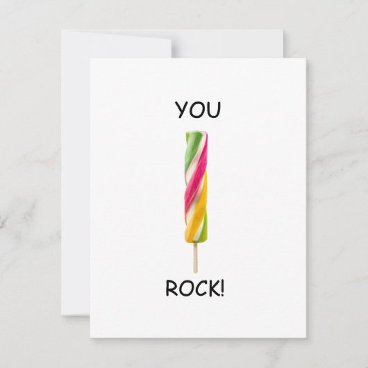 You Rock Funny Valentijnsdag Quotes Kaart (Voorkant)