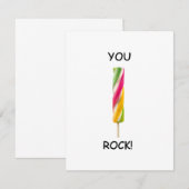 You Rock Funny Valentijnsdag Quotes Kaart (Voorkant / Achterkant)
