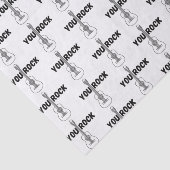 You Rock Guitar Tissue Paper Tissuepapier (Detail)