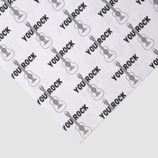 You Rock Guitar Tissue Paper Tissuepapier (Detail)
