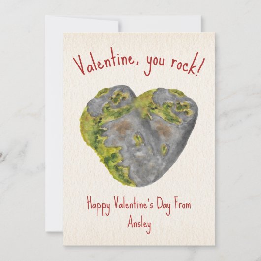 You Rock Heart Kinder Klaslokaal Valentijn (Voorkant)