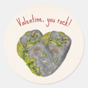 You Rock Heart Kinder Klaslokaal Valentijn Ronde Sticker