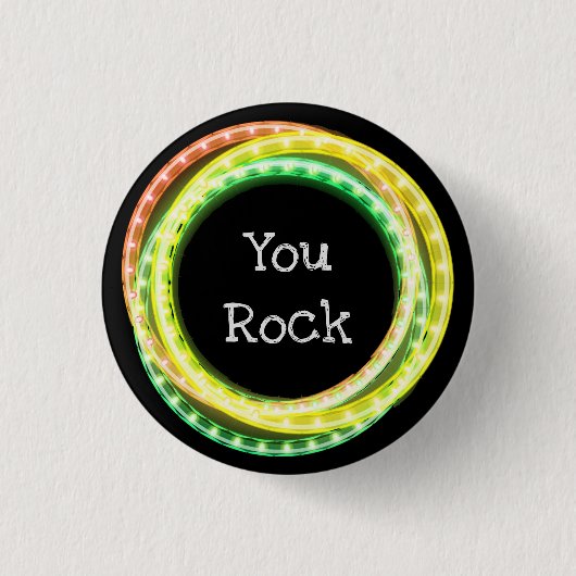 You Rock Hula Hoop Lights Ronde Button 3,2 Cm (Voorkant)