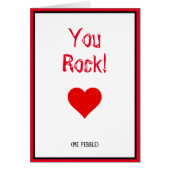 You Rock. Ik heb Pebble. Geologists. (Voorkant)