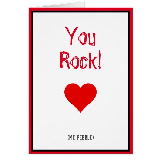 You Rock. Ik heb Pebble. Geologists. (Voorkant)