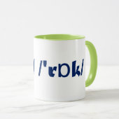 "You Rock" in Phonetics Coffee Mok (Voorkant rechts)